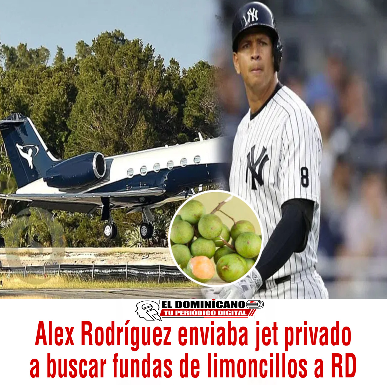 Alex Rodríguez enviaba jet privado a buscar fundas de limoncillos a RD