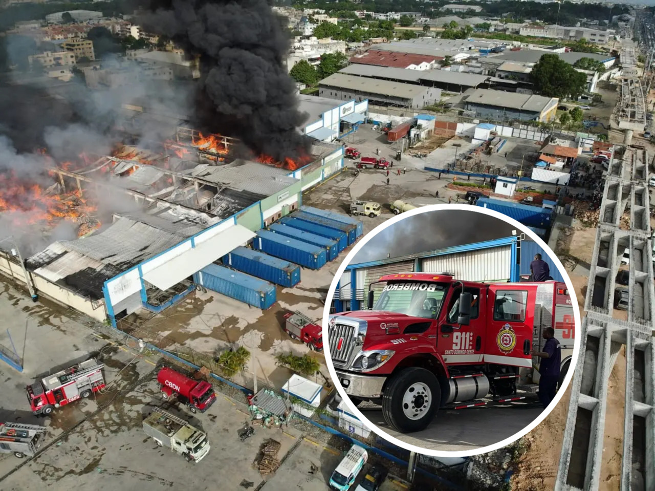 Incendio de la autopista Duarte se produjo en empresa textil