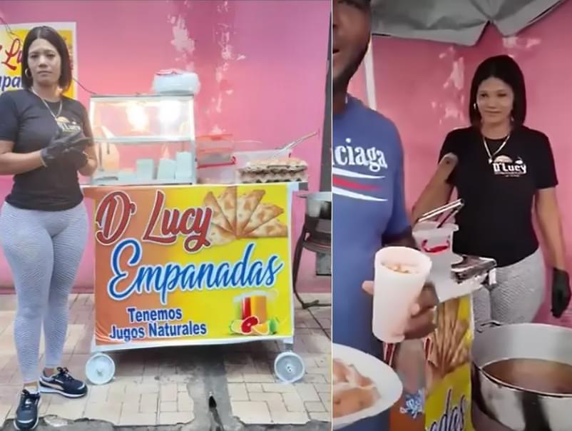 D’ Lucy Empanada una emprendedora viral en las redes