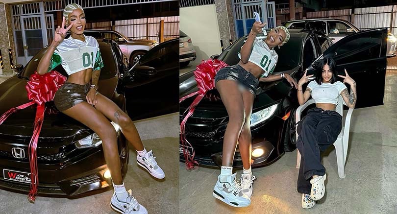 Yailin la Más Viral le regala un carro a su amiga La Gumeza