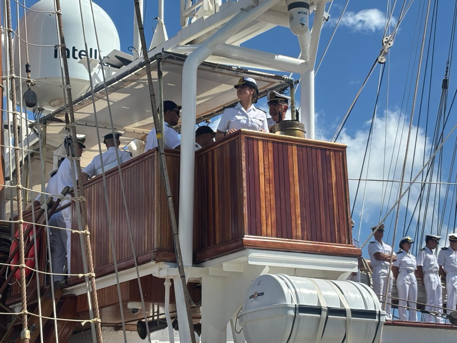 Princesa Leonor arriba a Santo Domingo a bordo del buque escuela Juan Sebastián de Elcano