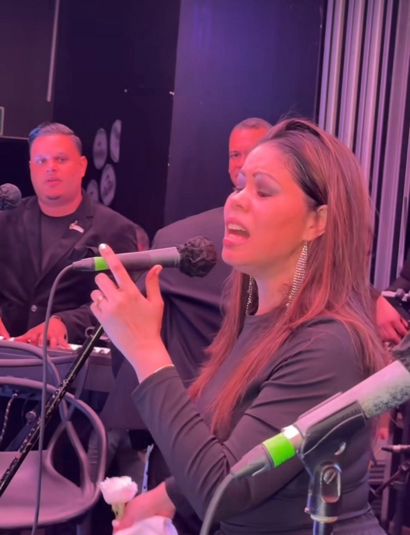 Zulinka, Miguel y la orquesta de Rubby Pérez suben por primera vez a tarima después de la tragedia de Jet Set