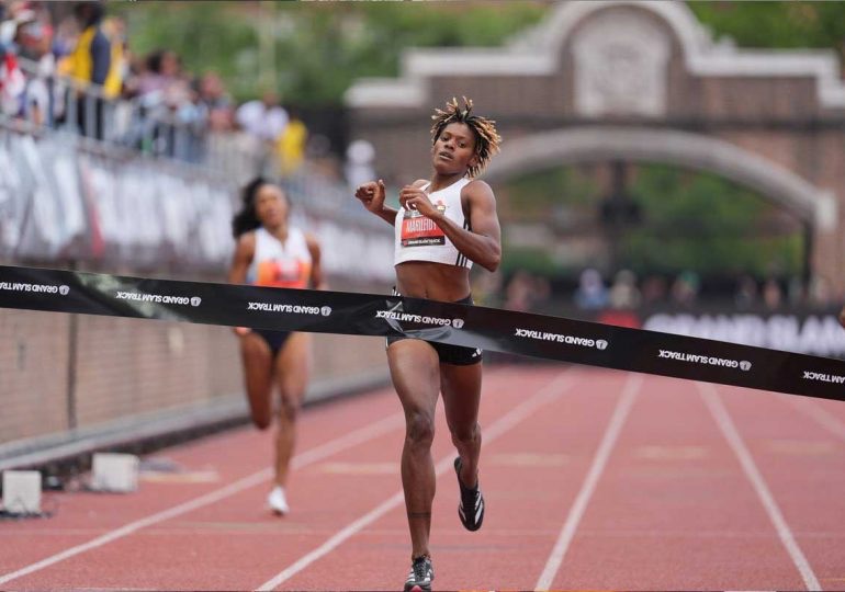 Marileidy Paulino arrasa en Filadelfia en los 200 metros; gana 100 mil dólares en premios