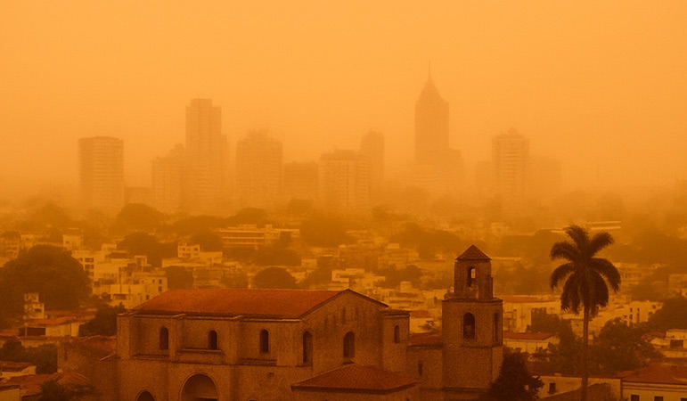Polvo del Sahara comenzará a disiparse mientras predomina un cielo grisáceo en gran parte del país 1 img 5034 1