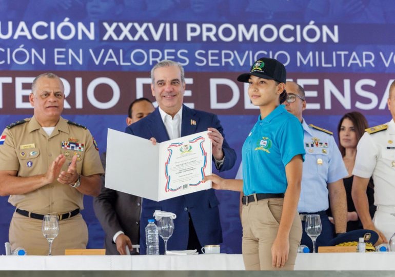 Presidente Abinader encabeza graduación de más de 5 mil jóvenes del Servicio Militar Voluntario 1 img 7148 1