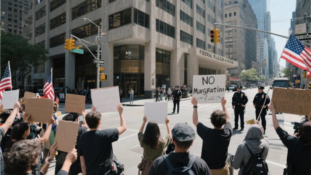 Manifestaciones en Nueva York rechazan políticas migratorias federales y acciones de ICE 1 img 0022