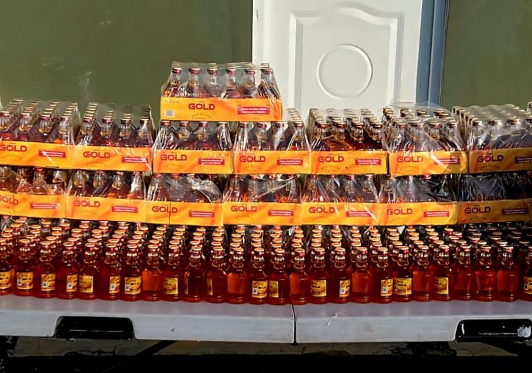 El Ejército se incautó de un contrabando de 912 botellas de whisky en Elías Piña