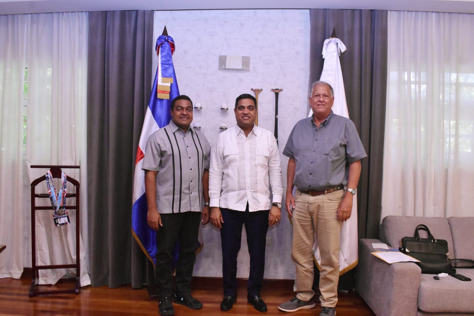 Ministro de Deportes coordina con Fundación García Saleta y Comité Organizador para la sostenibilidad del Centro Olímpico