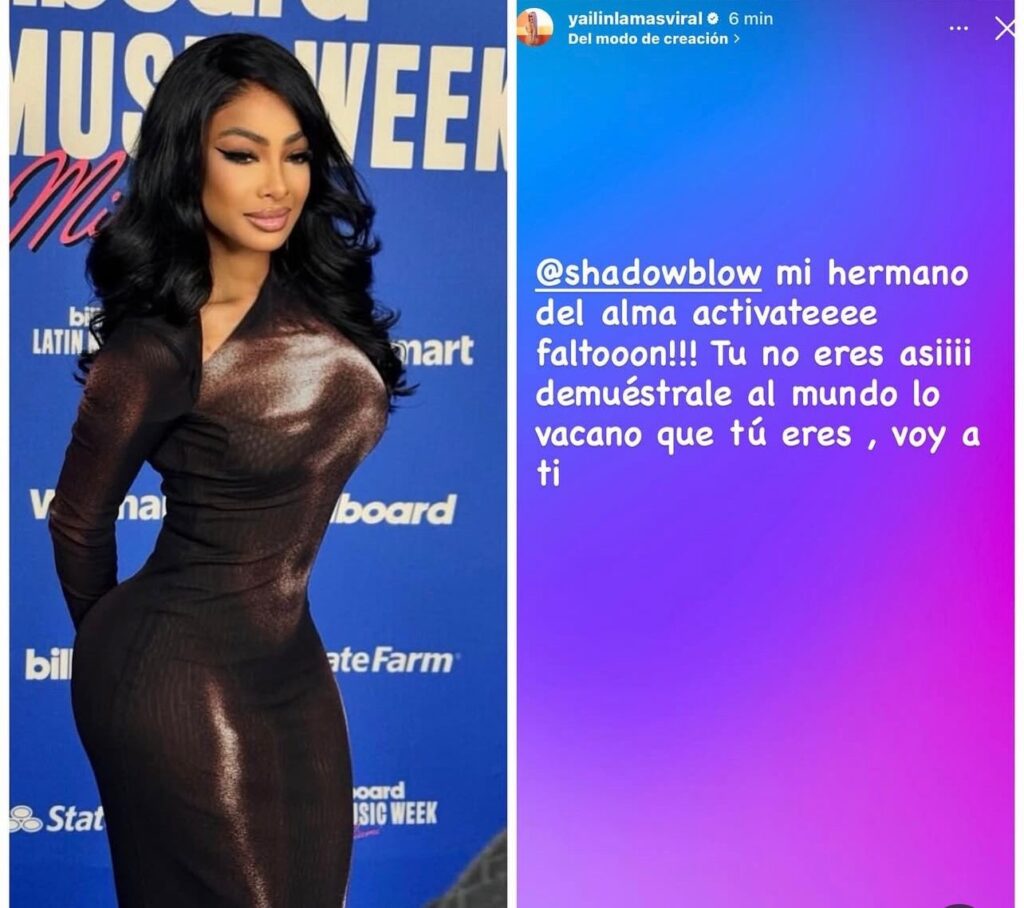 Yailin "La Más Viral" muestra su apoyo a Shadow Blow en redes sociales: “Voy a ti” 1 img 6535