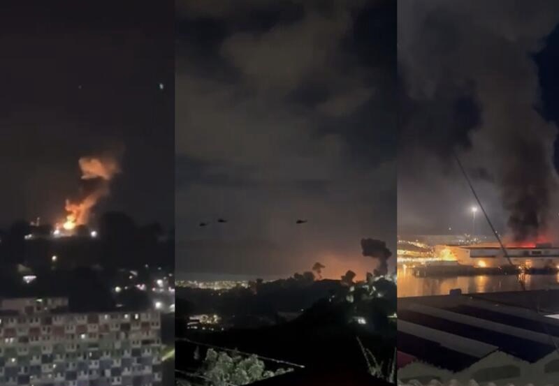 Fuertes explosiones y sobrevuelo de aviones sacuden Venezuela la madrugada de este sábado