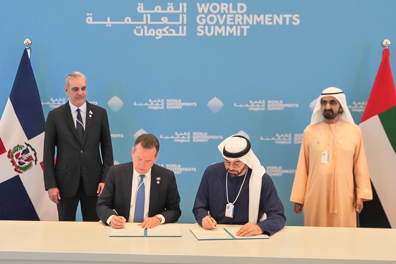 Su Alteza Sheikh Mohammed bin Rashid Al Maktoum, Primer Ministro de los Emiratos Árabes Unidos y el presidente de la República Dominicana Luis Abinader Corona acuerdan celebrar anualmente Diálogo Regional del World Governments Summit en República Dominicana