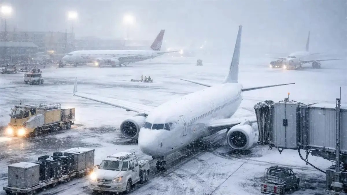 Tormenta invernal en EEUU provoca cancelación de al menos 46 vuelos hacia y desde RD