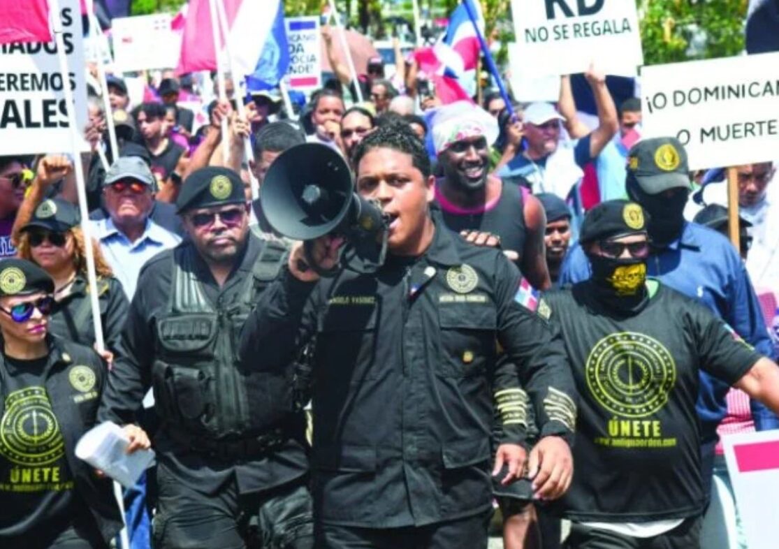 Antigua Orden protesta en La Vega tras asesinato de un ganadero a manos de un haitiano