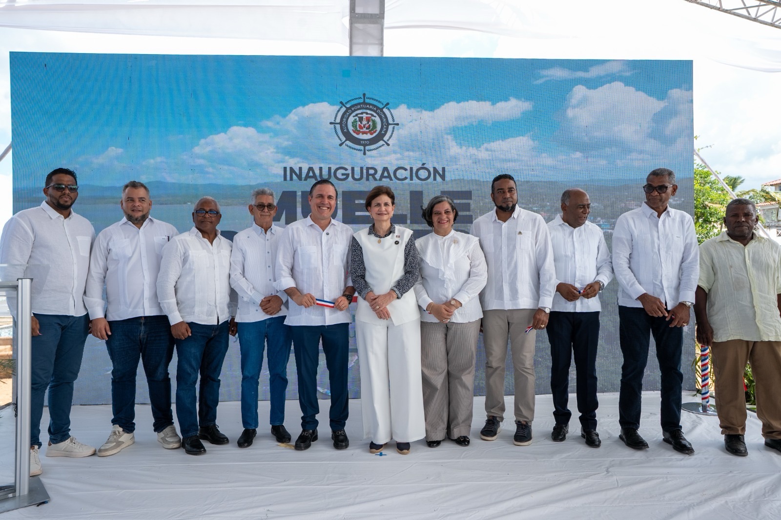 Raquel Peña y Jean Luis Rodríguez inauguran muelle pesquero de Sabana de la Mar; suman 20 entregados por APORDOM
