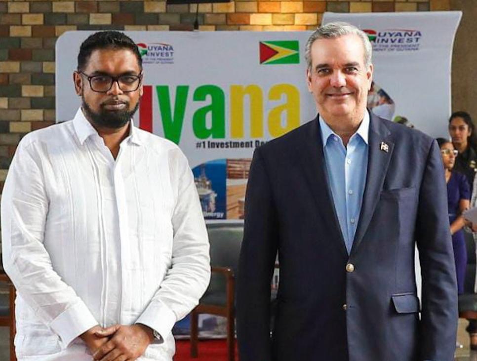 Presidente Abinader viaja hoy miércoles a Guyana en visita oficial para sostener reunión bilateral con el mandatario Mohamed Irfaan Ali