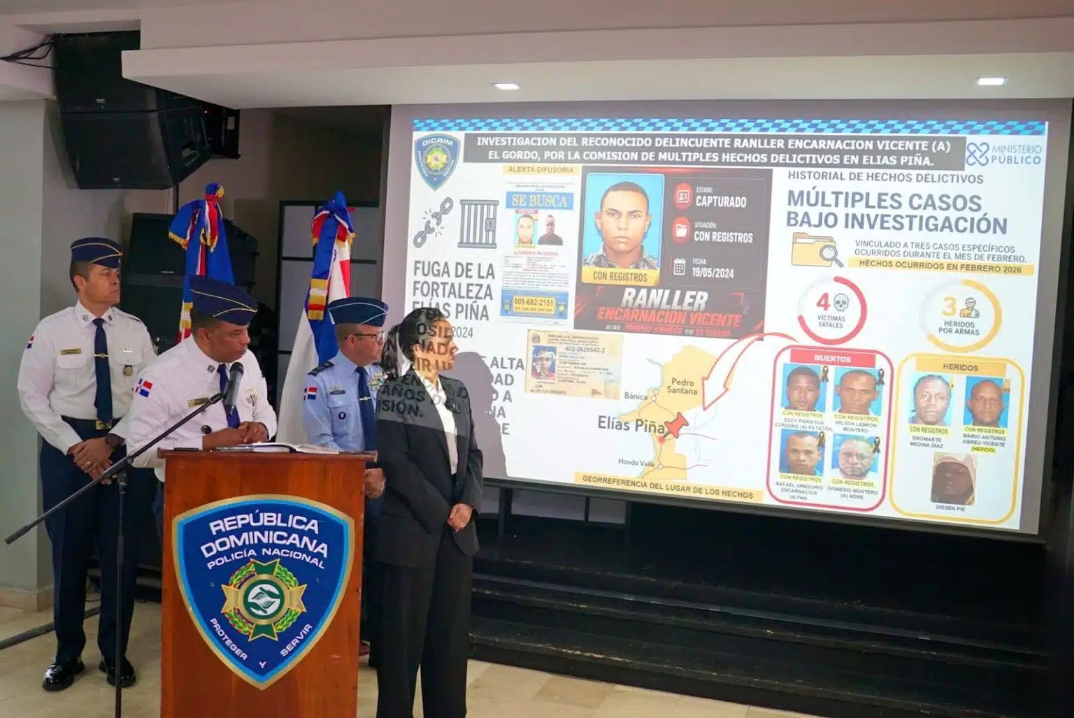 Dajabón, Elías Piña, La Vega y Hermanas Mirabal figuran entre las provincias con mayor tasa de homicidios en RD