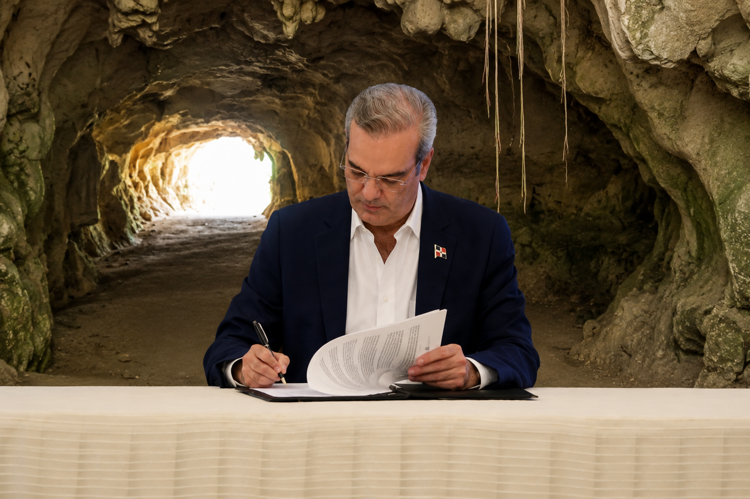 Abinader declara de utilidad pública terrenos de las Cuevas del Pomier