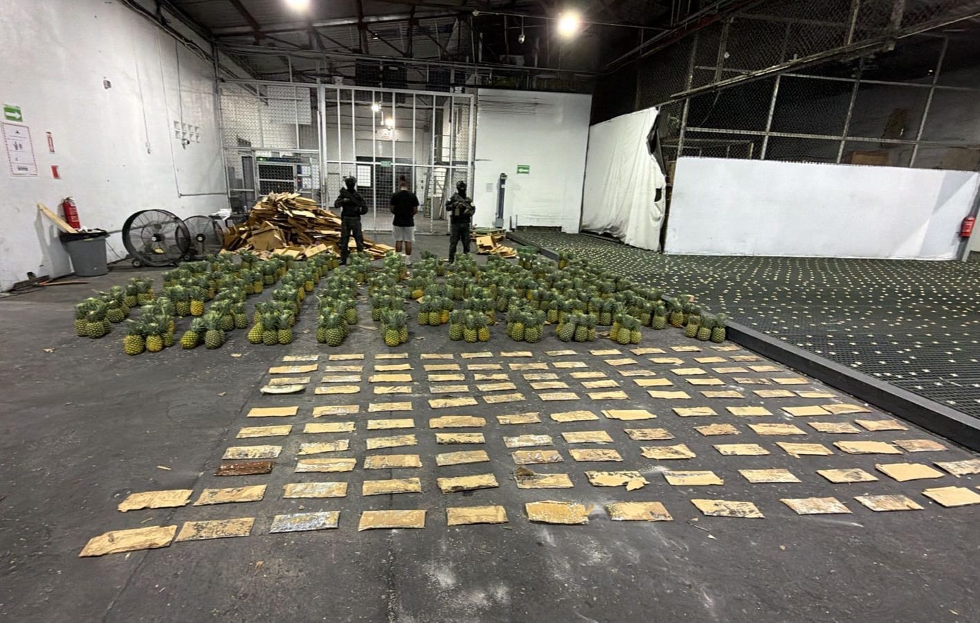 Láminas ocupadas en el AILA corresponden a 31 kilos de cocaína