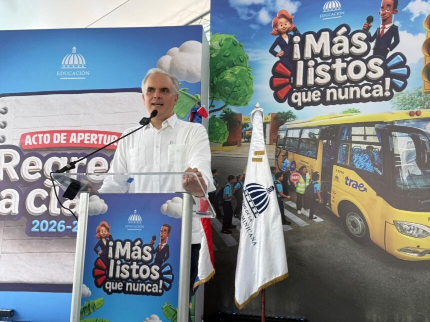 Ministro de Educación asegura que “retos” del año escolar 2026-2027 están siendo atendidos