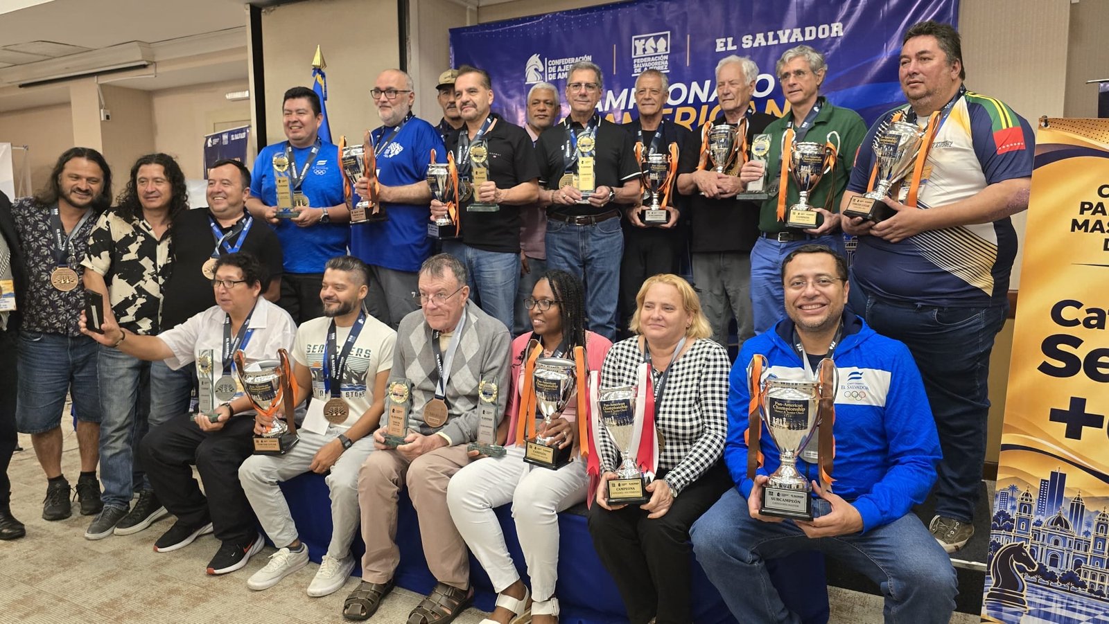 RD conquista triunfos históricos en el Panamericano Senior de Ajedrez en el Salvador&nbsp;
